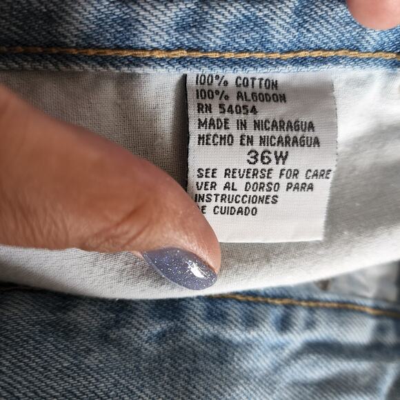 Bugle Boy Jeans Vintage 90s Light Wash Denim Shorts Size 36 - Picture 4 of 7